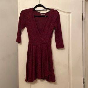 Fun & flirty burgundy cocktail dress from Urban Outfitters! Size S